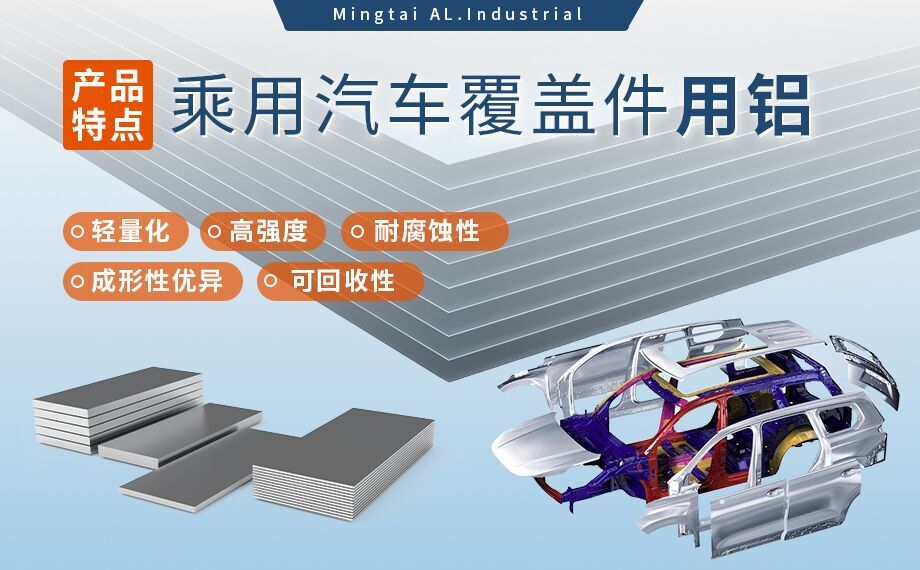 乘用汽車覆蓋件用鋁5系（5052/5182）6系（6016/6111）鋁合金 輕量化、高強(qiáng)度、高成型性